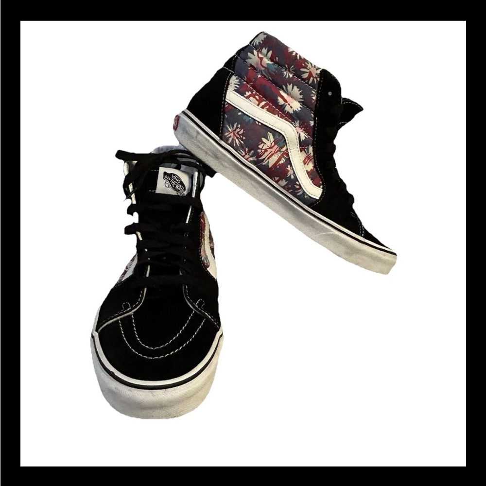 🔥 RARE Vans SK8-Hi (Paradise Floral) Floral Design Men’s Size 10 US / Like New - Picture 3 of 14